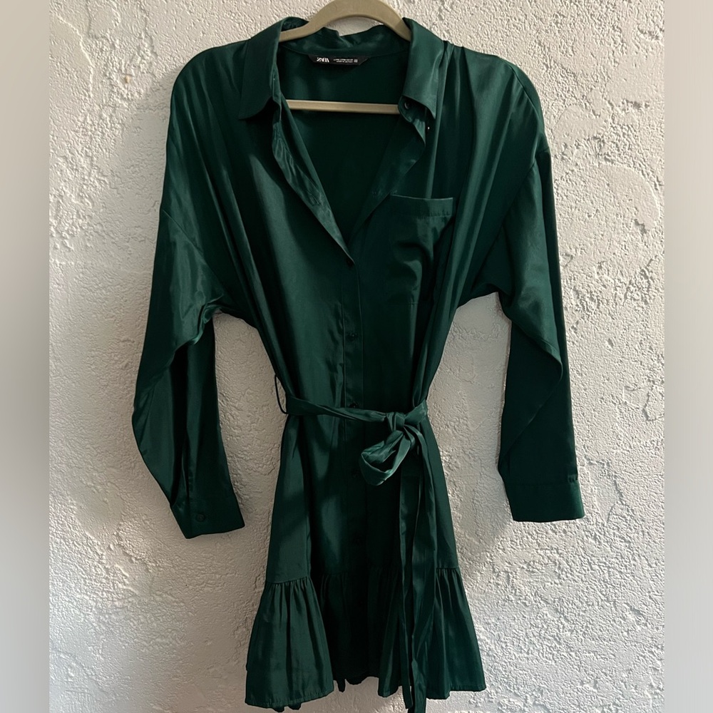 Zara satin mini dress